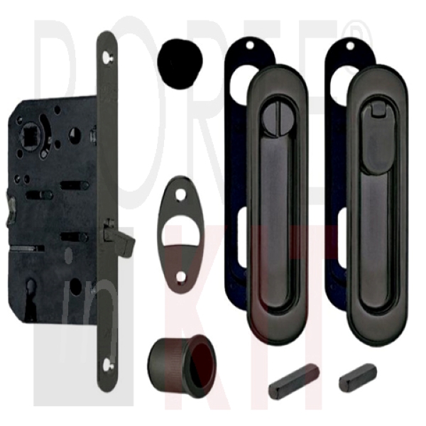 Kit_maniglia_ovale/serratura_KOV.NRO.03_nero